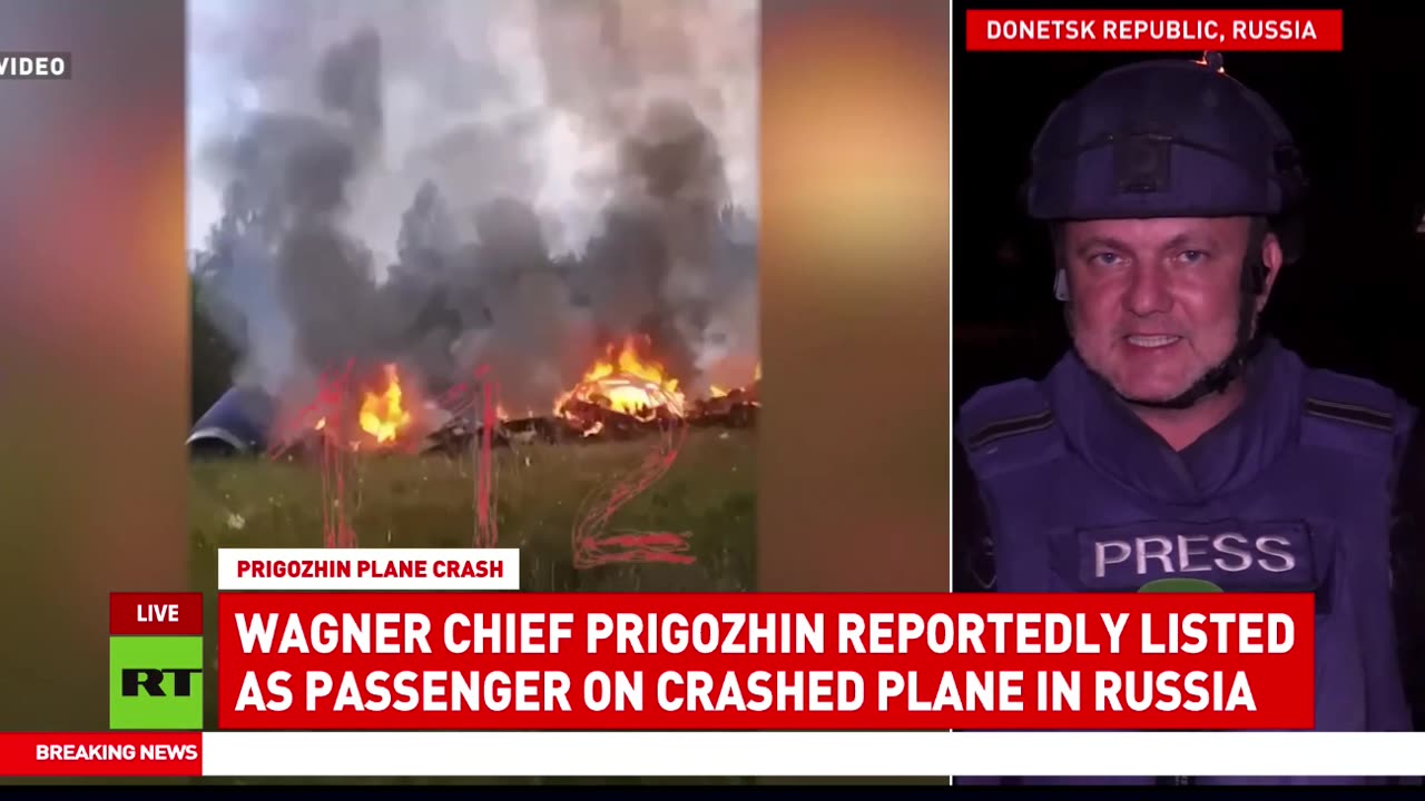 RUSSIAN WAGNER Aircraft Crash