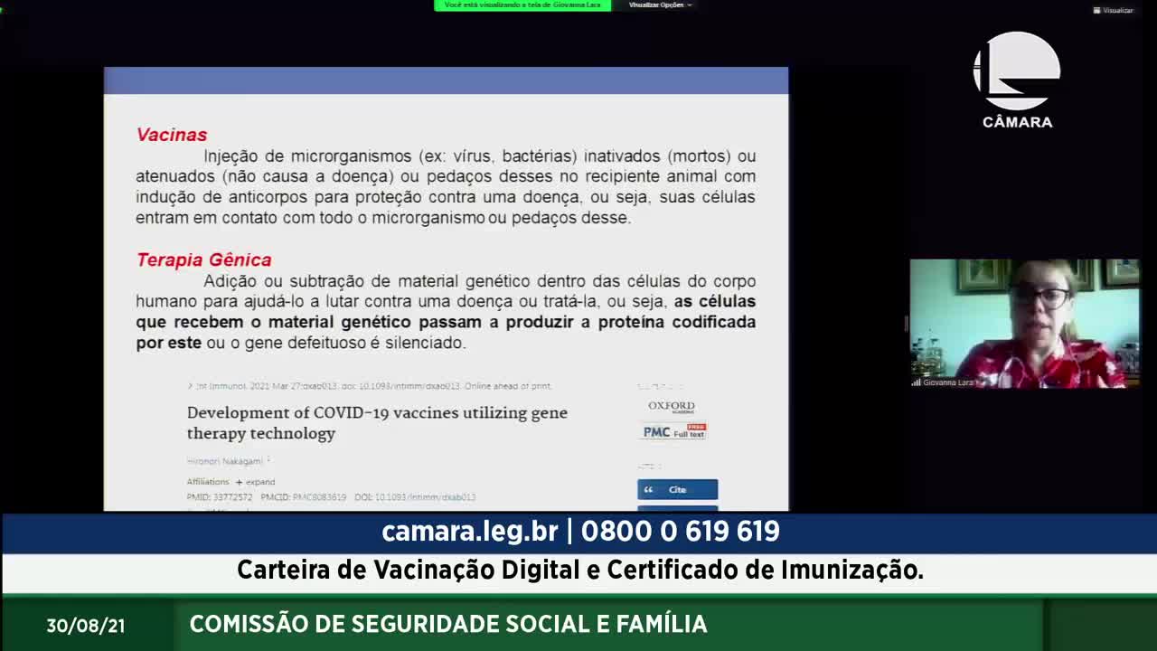 Audiencia na Câmara deputados, Especialistas Alertam Sobre Risco do passaporte V@acinação v4