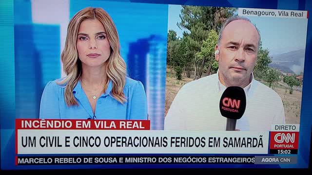 O fogo está activo