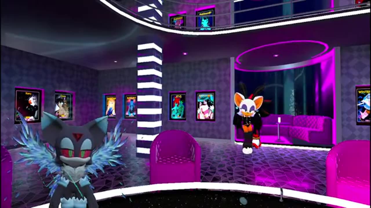 Rouge the Dark plays Among US and rouge on a date with Shadow VRChat