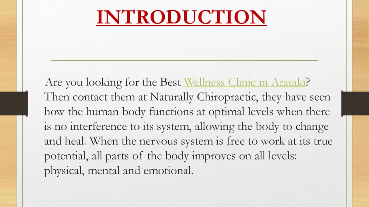 Best Wellness Clinic in Arataki