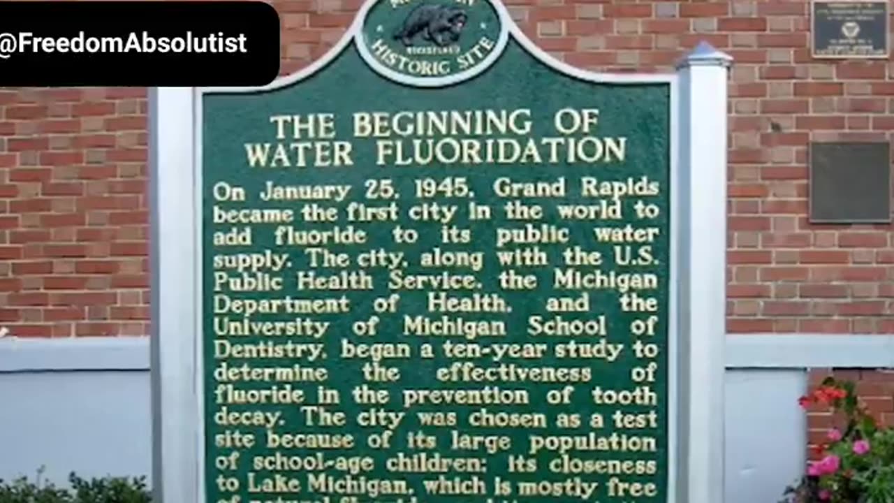Flouride = Poison