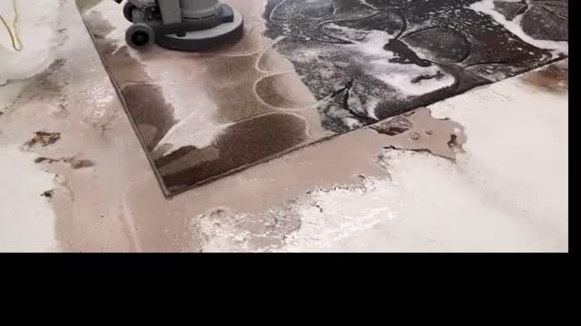 Machine brush carpet, so you can have such dirty carpet