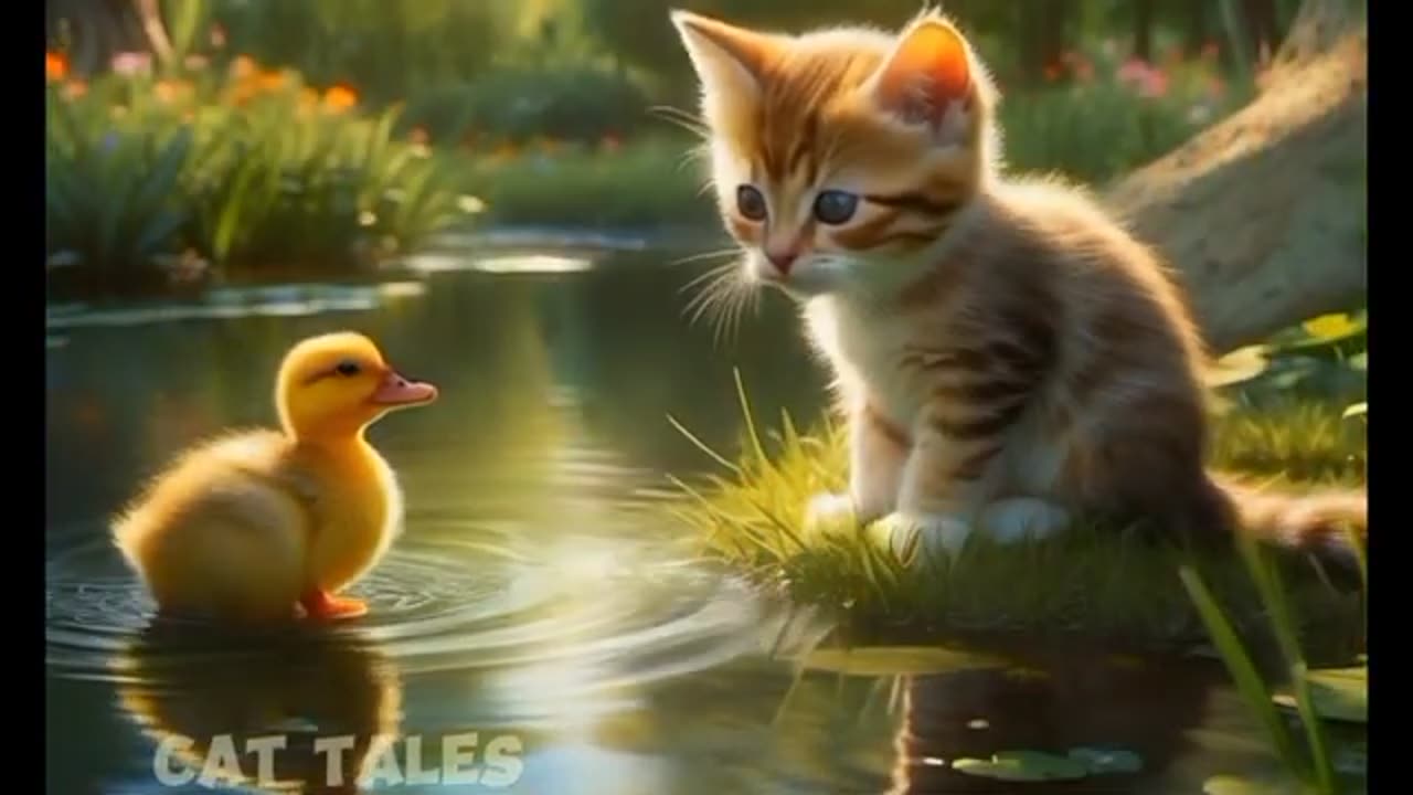 Cat ang Duck Story 😸 🦆