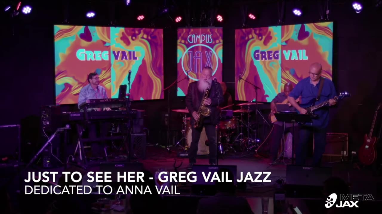 GREG VAIL JAZZ Just to See Her Granddaughter Moment, Greg Vail sax.