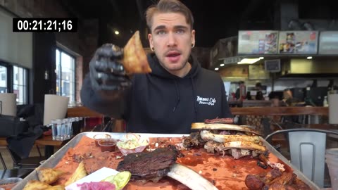 IMPOSSIBLE 13LB TEXAS BBQ CHALLENGE (15,000 Calories) | Biggest BBQ Challenge | American Barbeque