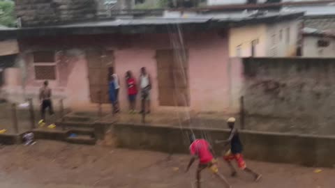 Raining soccer