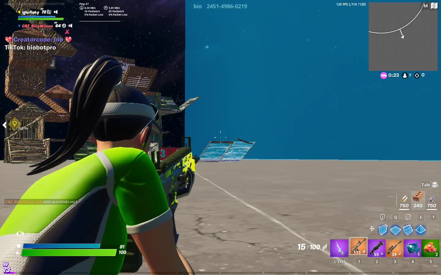 Fortnite play highlight PT - BR
