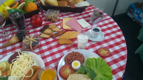 beautiful breakfast table