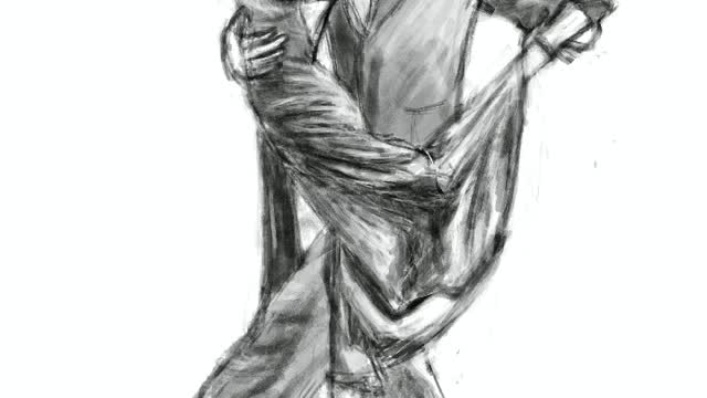 Argentine Tango time-lapse drawing (No. 301)