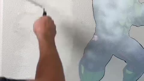 A brilliant man fixes the hole in the wall