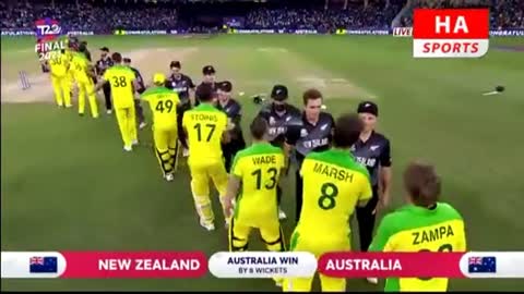 Australia won t20 world cup 2021 celebration