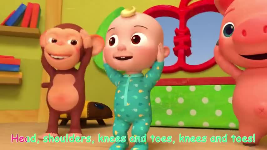 Head Shoulder's knee's and toes - CoComelon Nursery Rhyms and Kid Songs