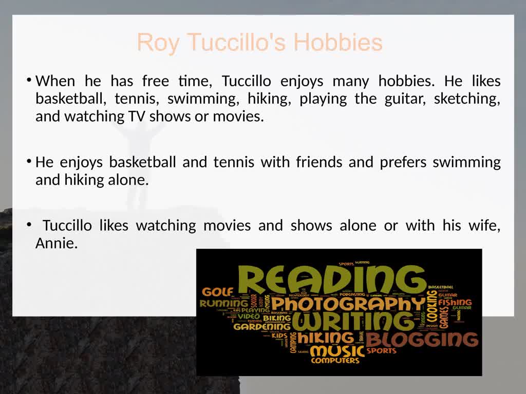 Getting a Little More Personal With Roy Tuccillo
