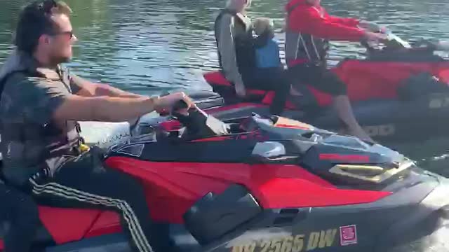 Jet Ski Day Lake Winnipesaukee NH! Little man Vibing !!