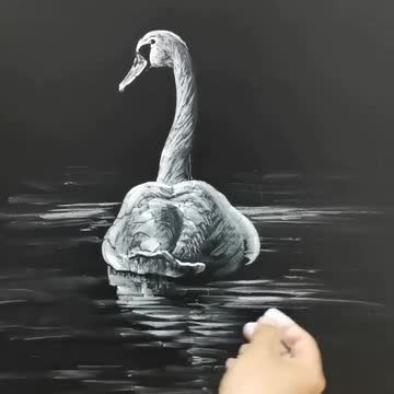 I can't learn a super chalk drawing.