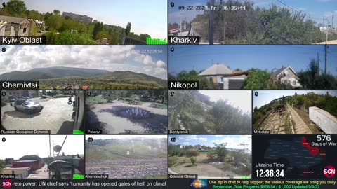 Live from Ukraine - 24/7 Multiple Camera Views, News Updates, Audio (HD) September 21, 2023