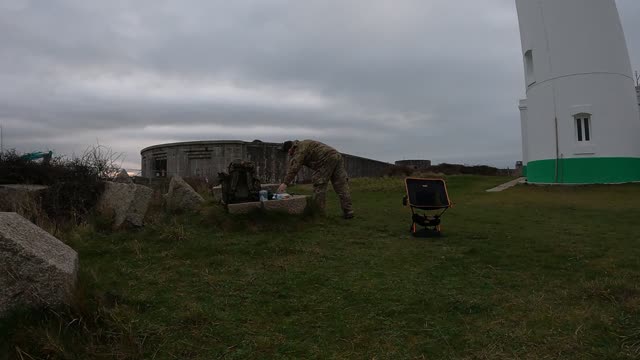 Speedlapse at a castle and light house