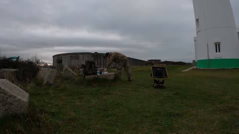 Speedlapse at a castle and light house