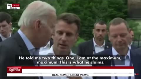 Macron telling Biden no oil for 6 months