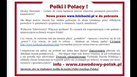 Człowiek = życie i wolność. Obywatel = śmierć i zniewolenie.