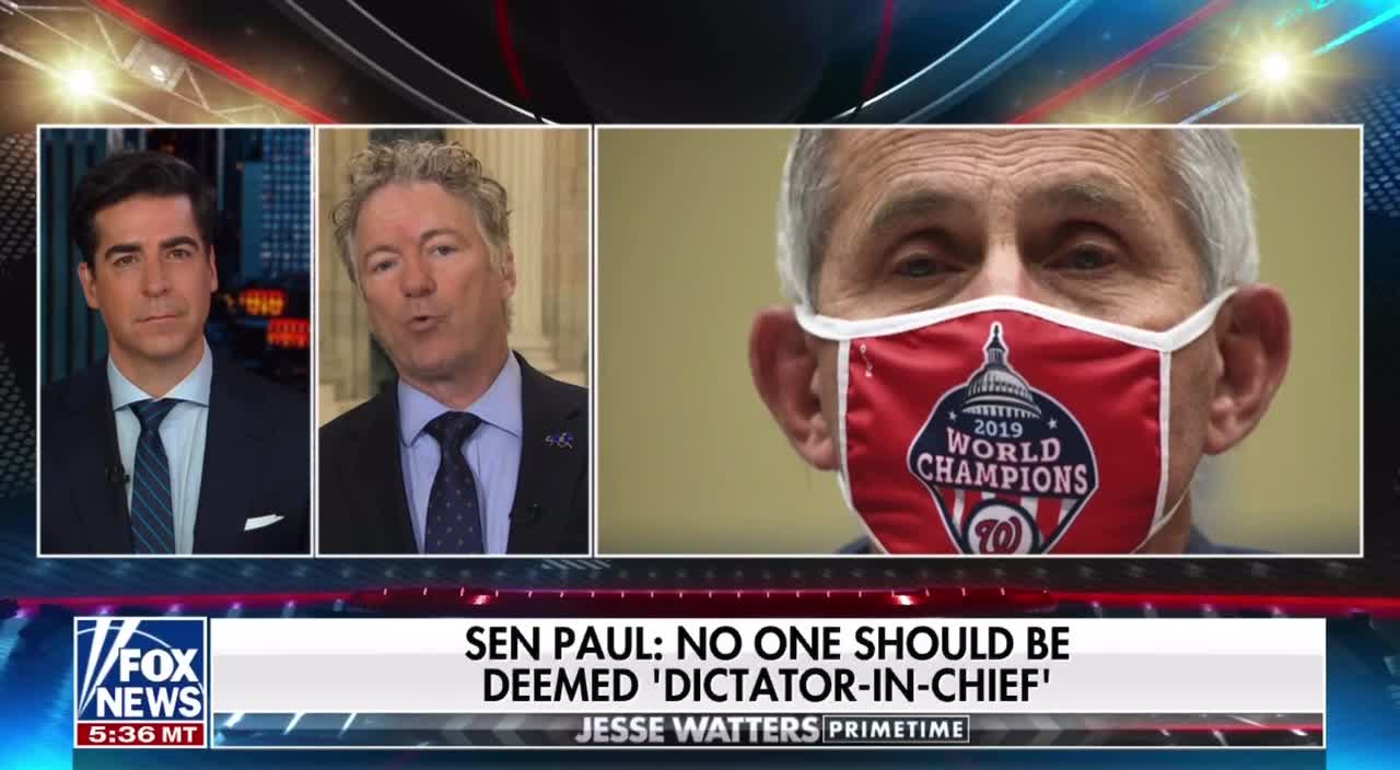 Rand Paul to Present BILL to FIRE FAUCI!