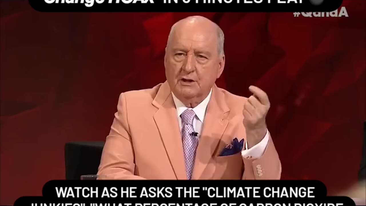 Watch as Alan Jones completely destroys The Climate Change Carbon Dioxide Hoax!