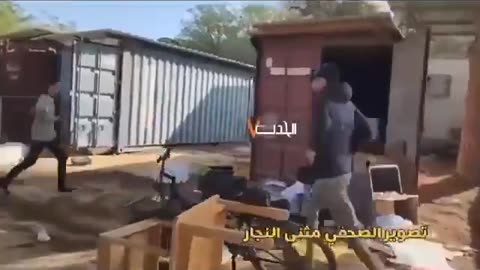 Footage of the initial Hamas attack on the kibbutz village In Israel