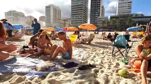 🇧🇷 RIO DE JANEIRO BEACH | BARRA DA TIJUCA BEACH | Brazil, Summer 2023 【 4K UHD 】