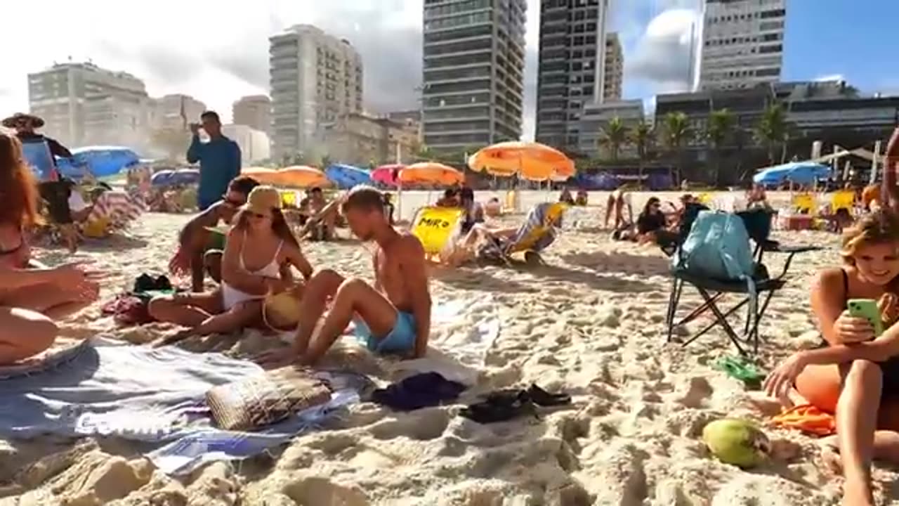 🇧🇷 RIO DE JANEIRO BEACH | BARRA DA TIJUCA BEACH | Brazil, Summer 2023 【 4K UHD 】