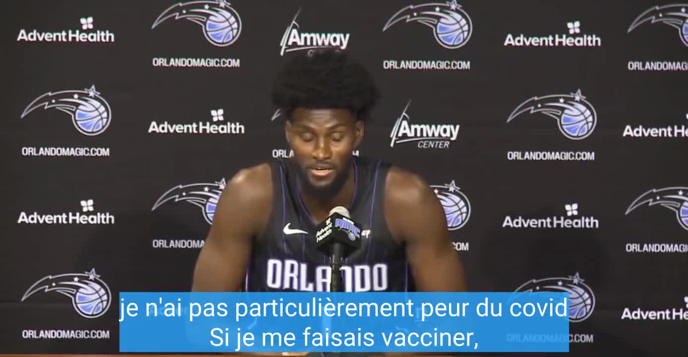 Jonathan Isaac, joueur de basket de la NBA américaine