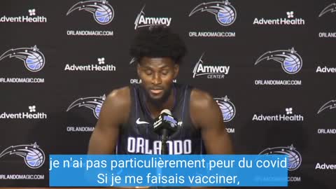 Jonathan Isaac, joueur de basket de la NBA américaine