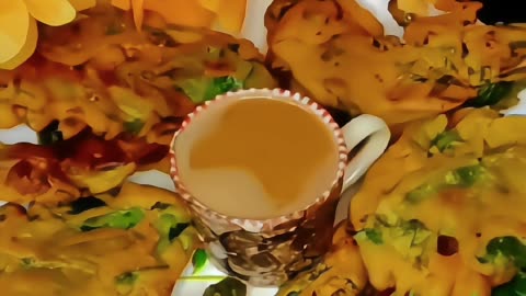 I make Indian Food Palak Pakodi