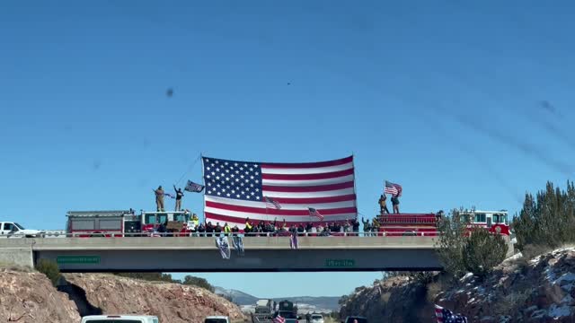 With Trucker Ron under Overpass