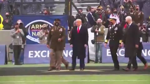 Trump Epic Arrival at Navy Games 2024 will give u Chills ....