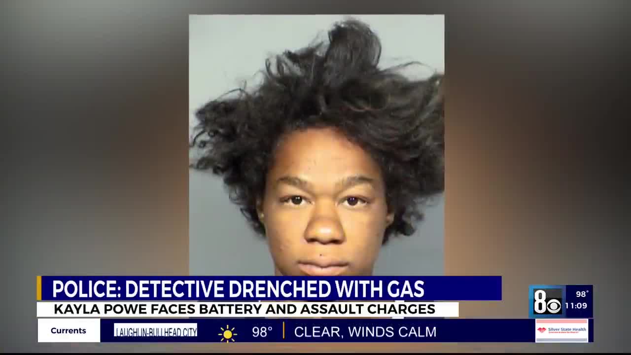 LAS VEGAS | Woman drenches police officer with gasoline after playing with lighter