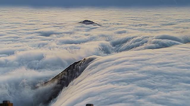 Beautiful scenery super sea of clouds