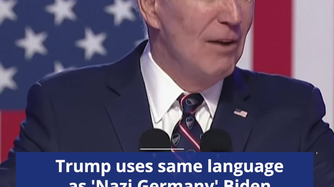 Biden says that Trump uses same language as 'Nazi Germany'