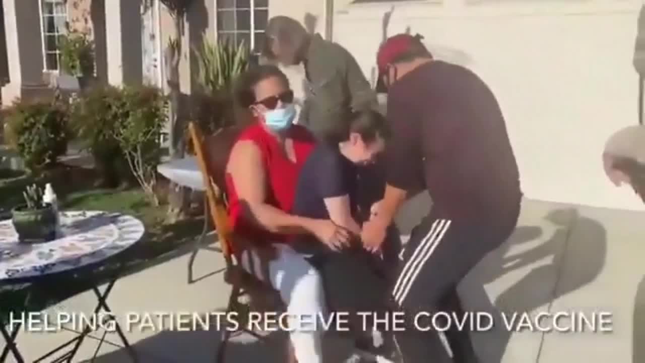 BREAKING NEWS: Americans being vaccinated in there Homes with help of Community Police