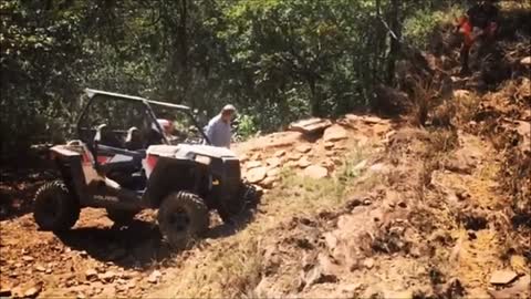 ATV Flips Down Hill