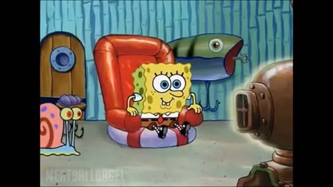 Spongebob watches Stardust Crusaders