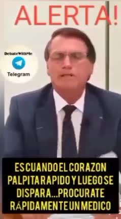 Bolsonaro denuncia la peligrosidad de la vacuna Covid