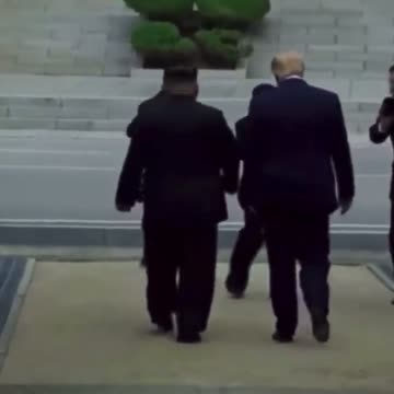 President Trump becomes 1st president to step inside North Korea