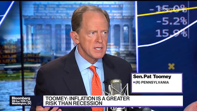07-2022: Sen. Pat Toomey on reigning in the Fed / Bloomberg