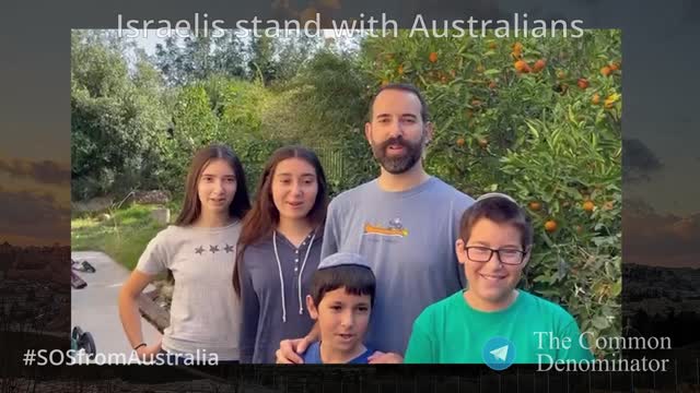 Israelis stand with Australians