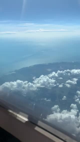 Flying over Cuba