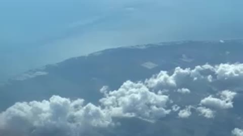 Flying over Cuba