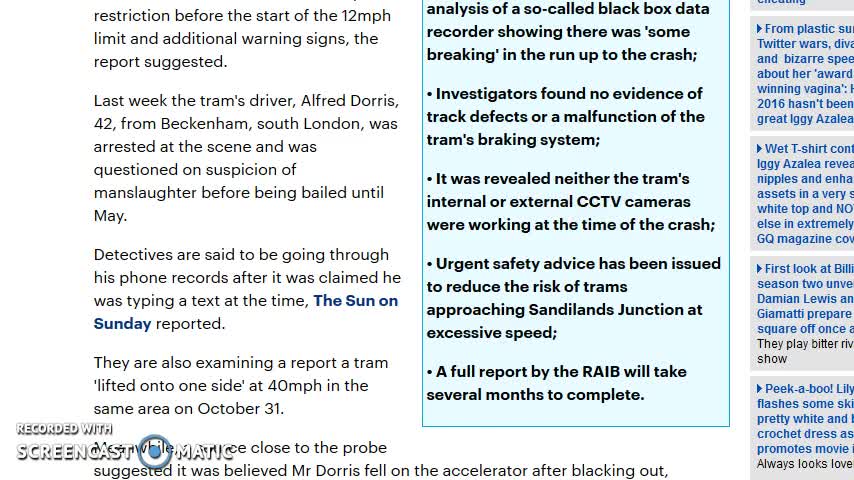 The Croydon Tram Crash