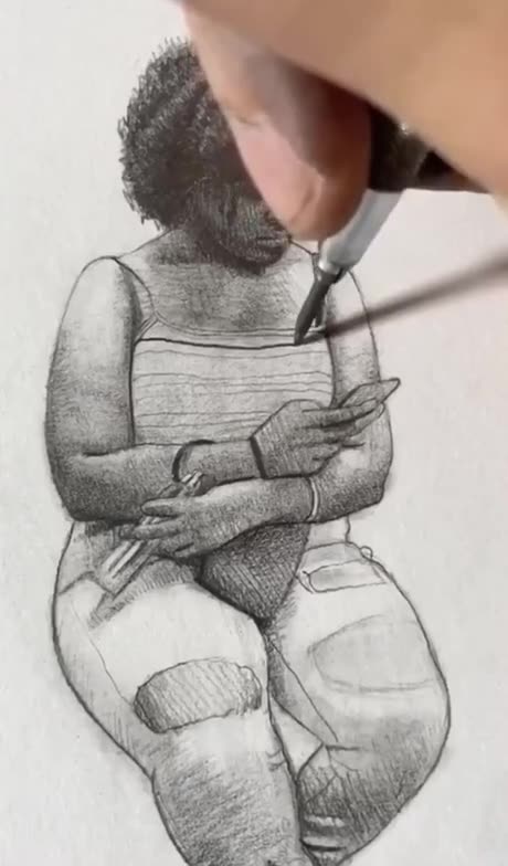 Guy Draws Strangers #skillsshowcase #artist #artwork