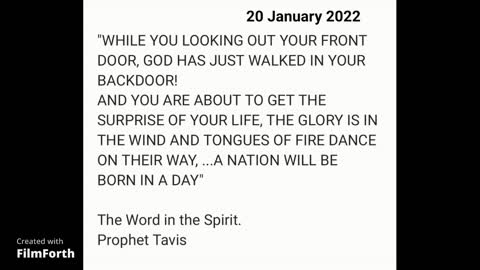 A NATION BORN IN A DAY 20 JANUARY 2022